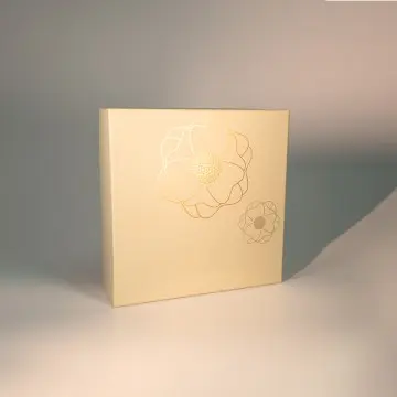 Custom Gift Box with Top and Bottom Lid&Matte Gold Foil Stampin