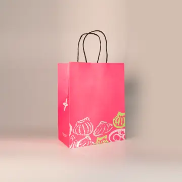 High-Quality Custom Paper Bags with White Kraft Paper